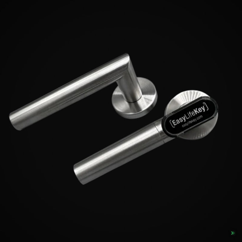 EasyLifeKey® • Digitaler Türdrücker (Rundrosette mit L-Griff) • diverse Ausführungen