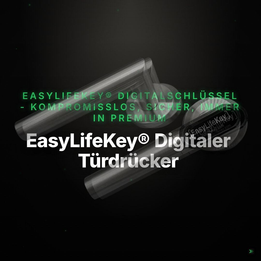 Video laden: EasyLifeKey® Digitaler Türdrücker • Ausführung: Rundrosette mit L-Griff – Clean Showcase